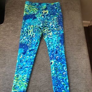 Size Large Lilly Pulitzer Lilly Lagoon Leggings